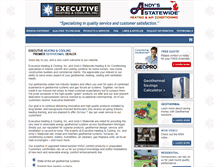 Tablet Screenshot of executiveheating.com